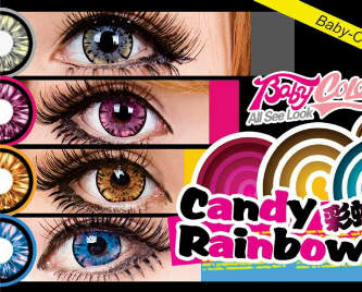 Baby Color Candy Rainbow 19.8mm + big size + warna terang + nanopore tech (permukaan lensa lbh lembut n lbh nyaman dipakai).. Just 135rb(4)