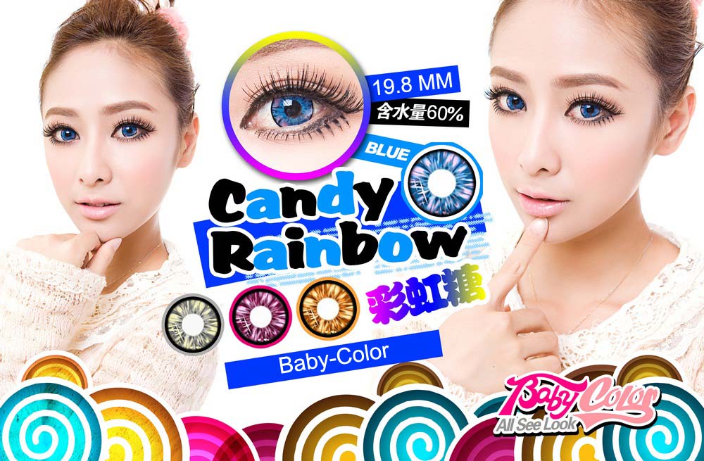 candy rainbow blue