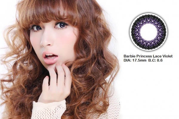 softlens barbie princess lace violet