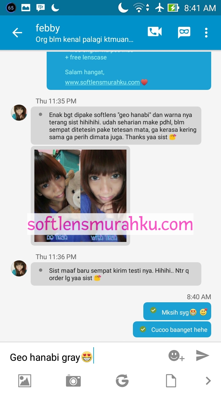 review geo hanabi grey sis febby