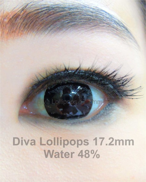 softlens diva lollipops black