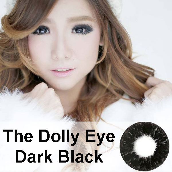 dolly eye black softlens hitam diameter besar