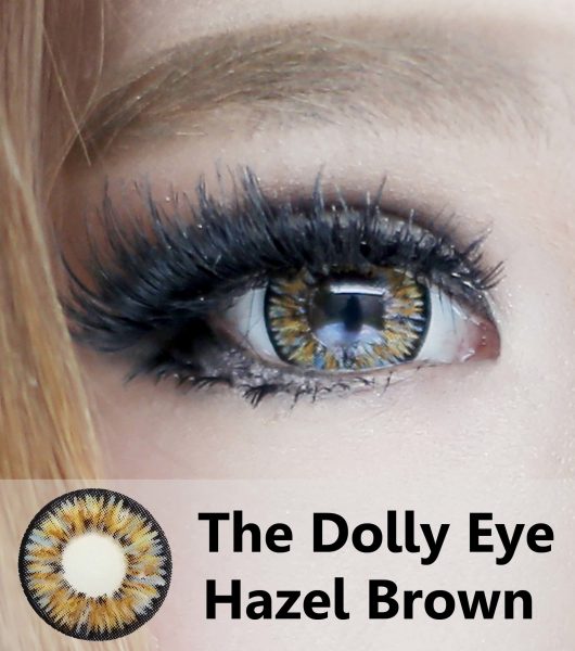 detail softlens dolly eye hazel brown