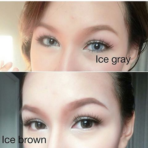 softlens dreamcon ice grey dan brown