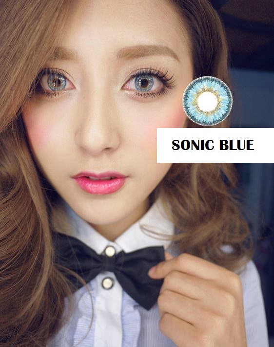 softlens dreamcon sonic blue, softlens biru muda