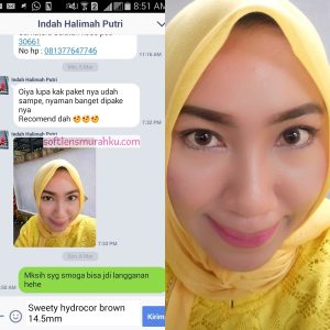 review sweety hydrocor brown sis indah