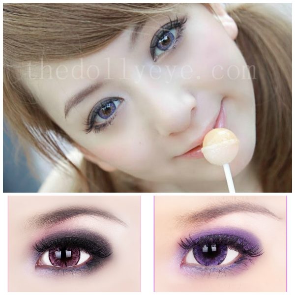 softlens violet dan pink