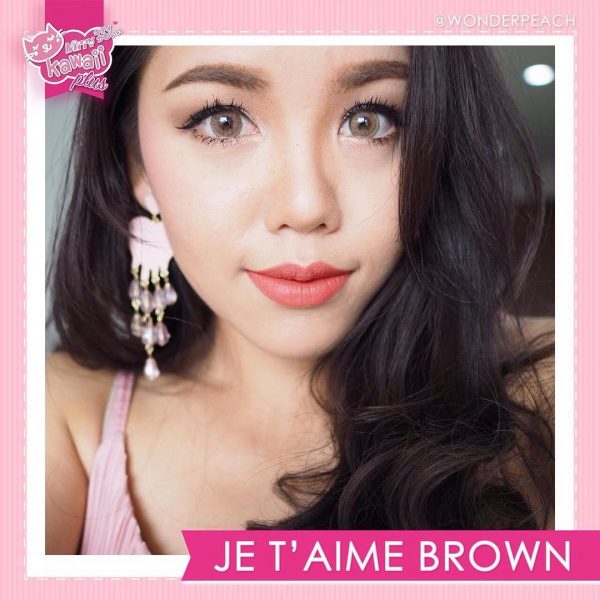 je t'aime brown softlens