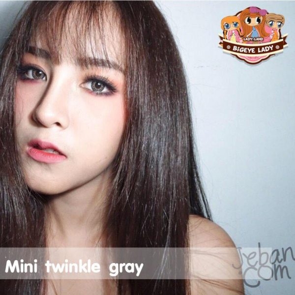 softlens mini twinkle grey kitty kawaii
